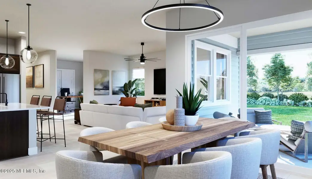 Furnished interior view inside a new home in , St. Augustine (Image 7).