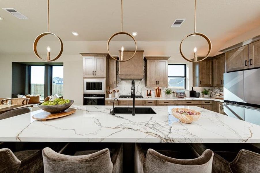 Furnished interior view inside a new home in Bridgeland, Cypress (Image 12).