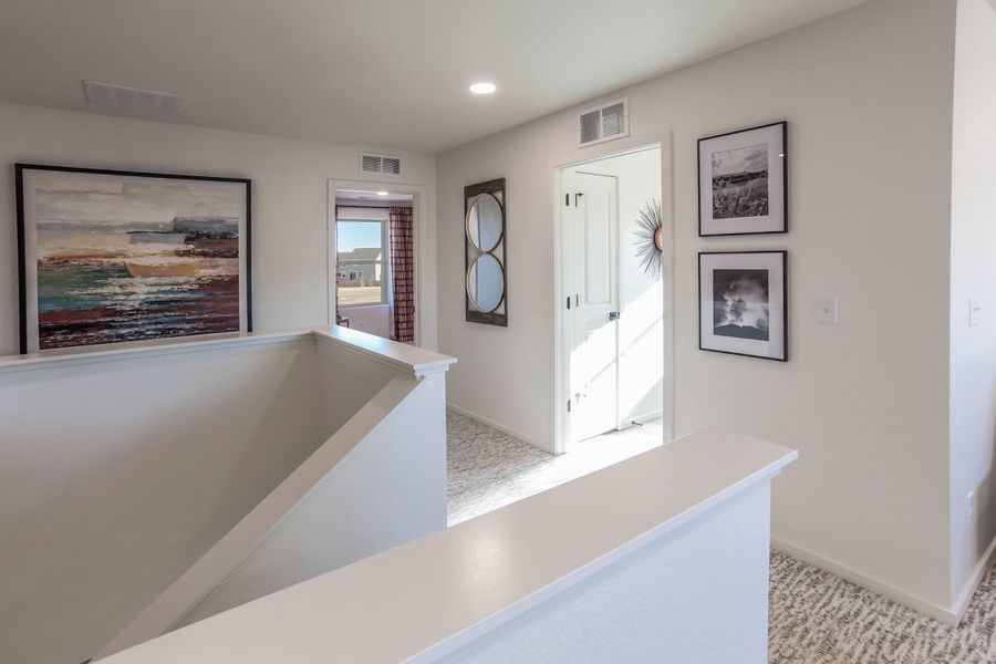 Representative furnished interior of a home built from the Twain by Hartford Homes in Trailside, Timnath (Image 52).