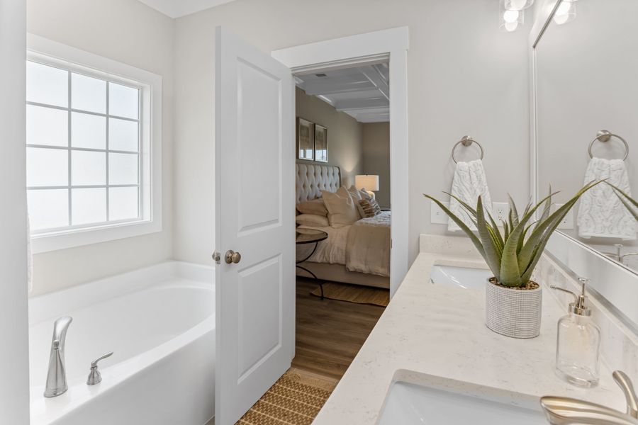 Representative furnished interior of a home built from the Hanover by Bill Clark Homes in Osprey Landing, Southport (Image 11).