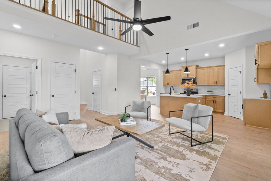 Furnished interior view inside a new home in Park at Oliver Farm, Clarksville (Image 4).