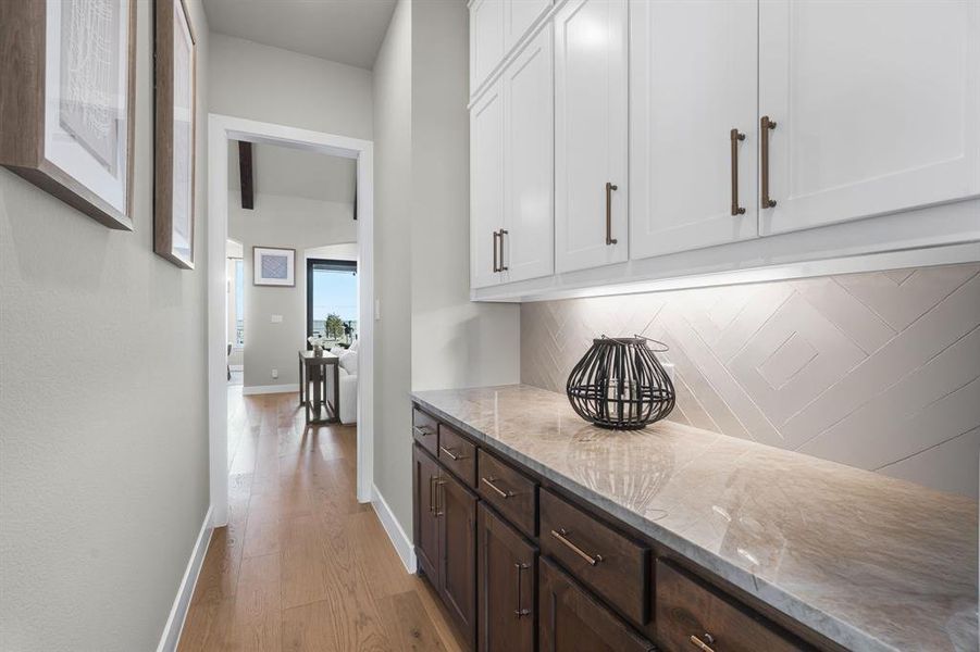 Furnished interior view inside a new home in Pecan Square, Northlake (Image 28).