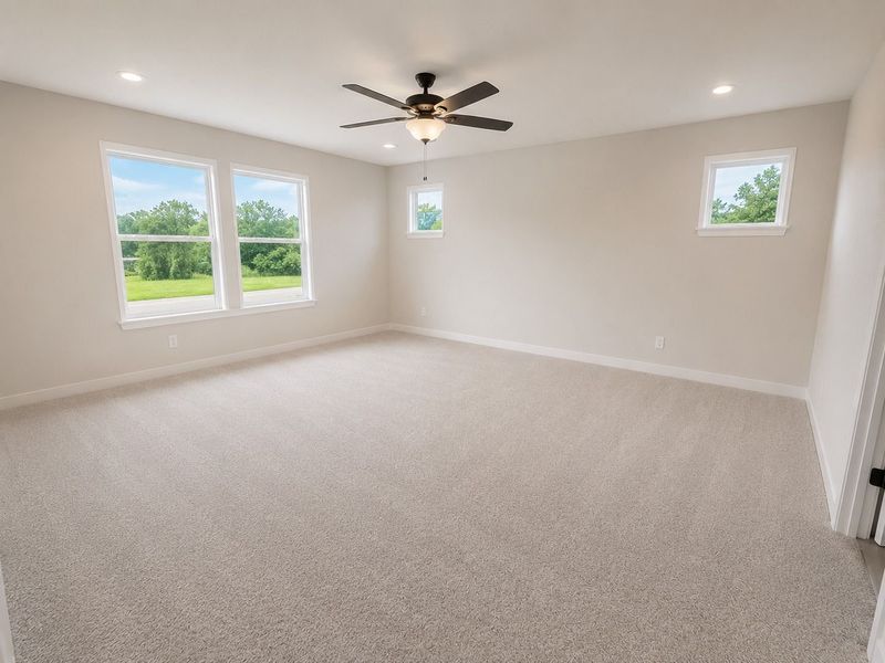 Spacious, unfurnished interior of a new home in Lake Park Villas, Wylie (Image 24).