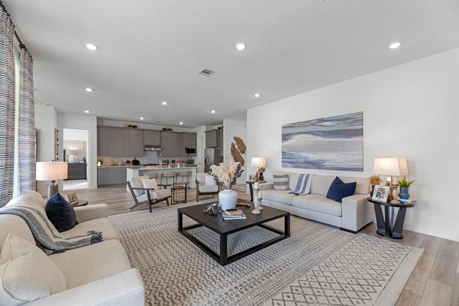 Furnished interior view inside a new home in , League City (Image 6).