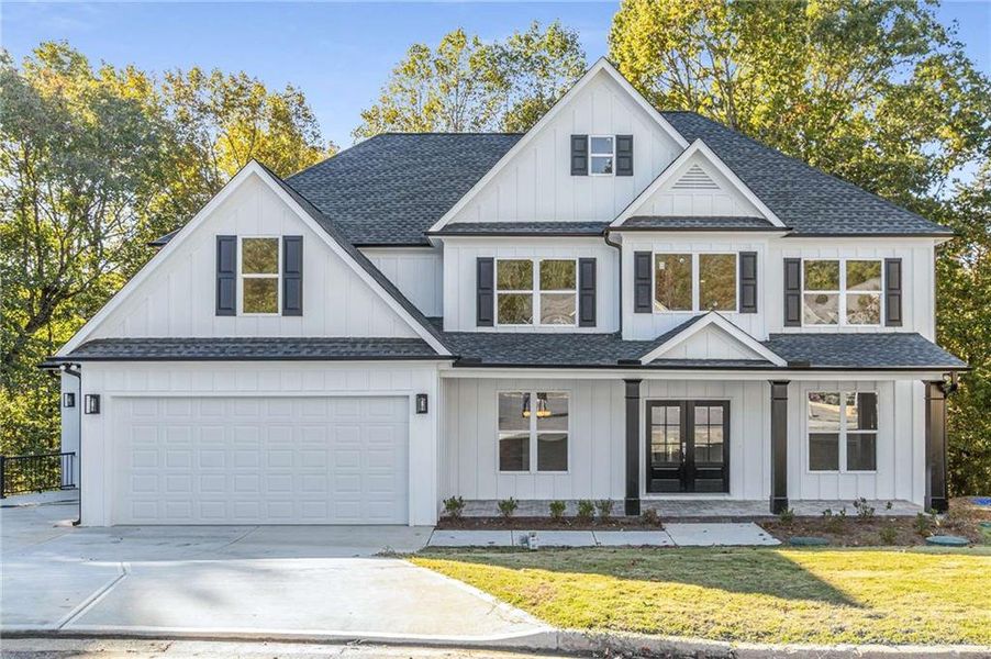 Front exterior of a new home in , Gainesville, GA, highlighting curb appeal (Image 26).