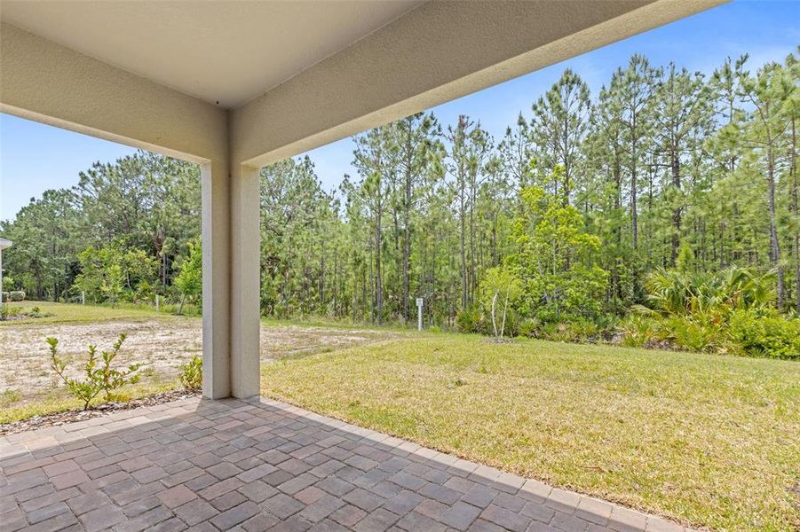 Exterior details and patio area of a home in Gray Hawk at Hole Two, Daytona Beach (Image 3).