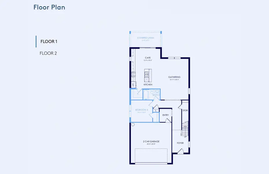 2D floor plan layout of this home in Seaire, Parrish, FL (Image 3). 2D floor plan layout of this home in Seaire, Parrish, FL (Image 3).