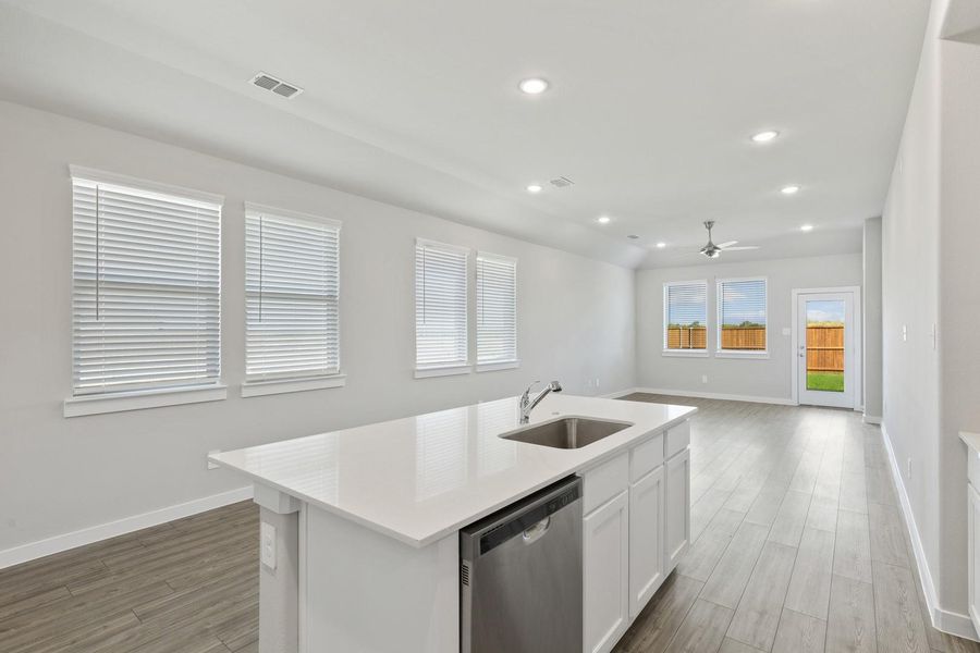 Furnished interior view inside a new home in Trinity Ranch, Elgin (Image 9).
