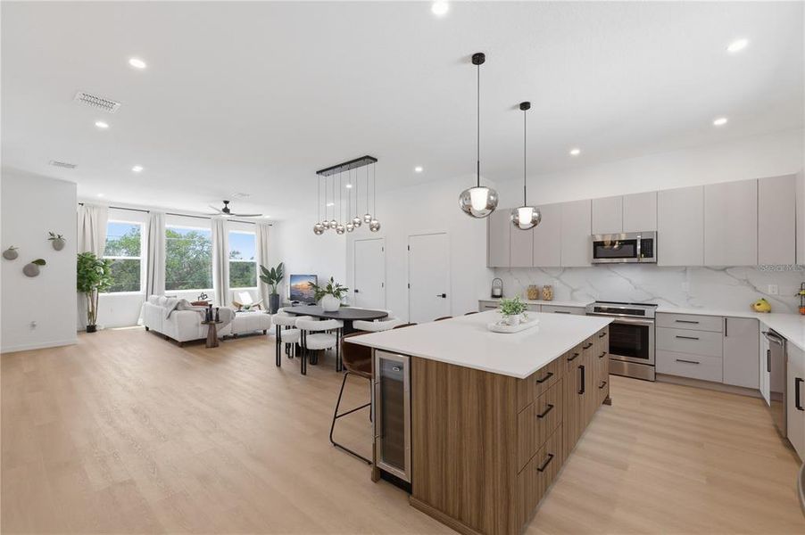 Furnished interior view inside a new home in , St. Petersburg (Image 13).
