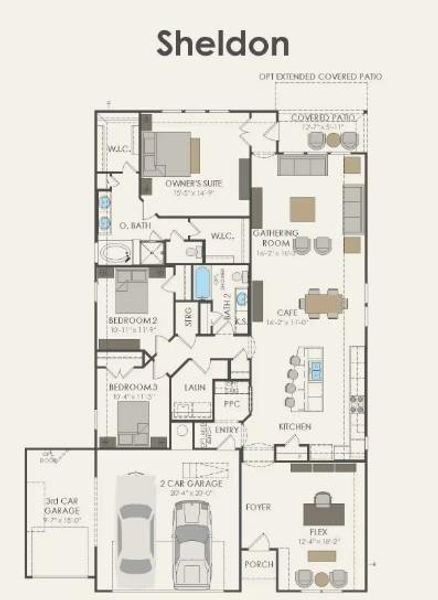 Pulte Homes, Sheldon/C floor plan Pulte Homes, Sheldon/C floor plan