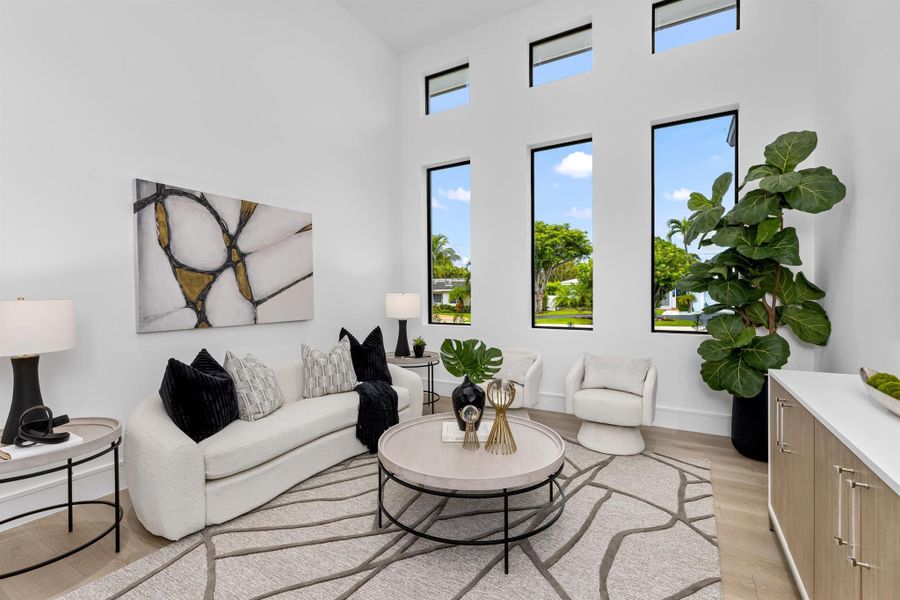 Furnished interior view inside a new home in , Delray Beach (Image 35).