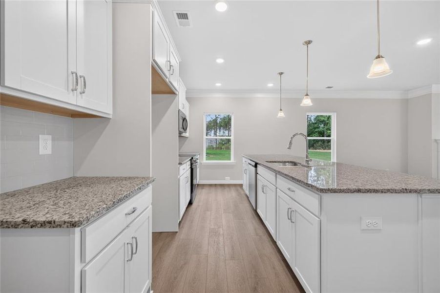 Furnished interior view inside a new home in Allen Manor, Hoschton (Image 15).