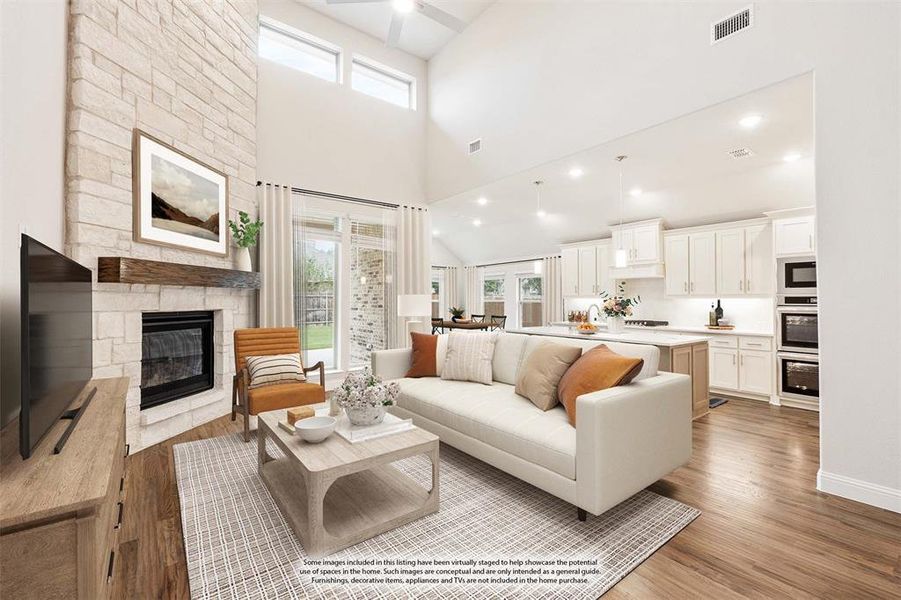 Furnished interior view inside a new home in Mockingbird Heights Classic 60, Midlothian (Image 15).