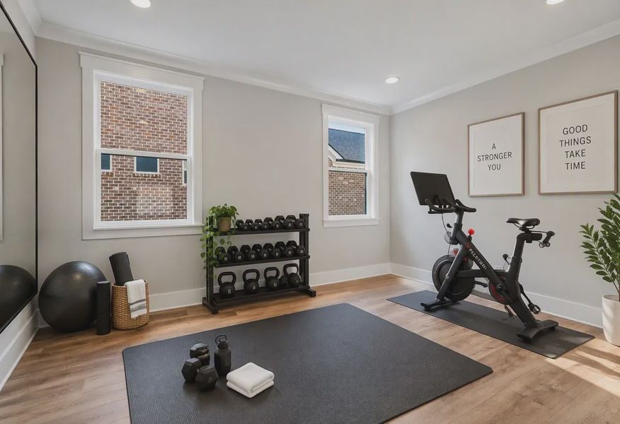 Virtually Staged Home Gym - 11 of 23