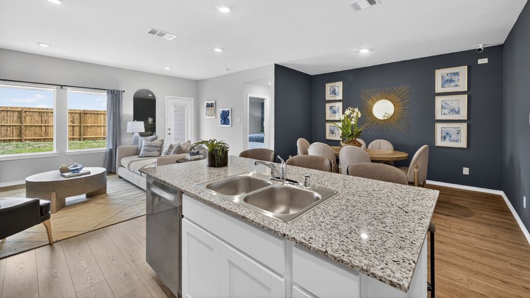 Representative furnished interior of a home built from the Harrison by D.R. Horton in The Hills of Sherman, Sherman (Image 6).