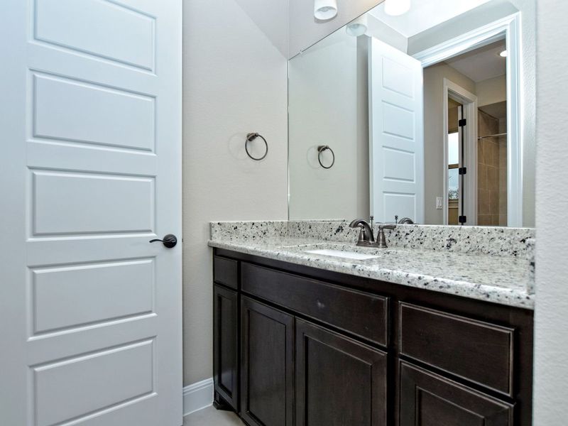 Representative furnished interior of a home built from the Madera II by Giddens Homes in Scofield Farms Estates, Georgetown (Image 264).
