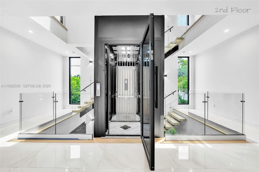 Furnished interior view inside a new home in , Key Largo (Image 43).