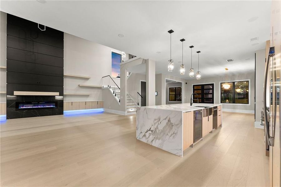 Furnished interior view inside a new home in , Hoschton (Image 8).