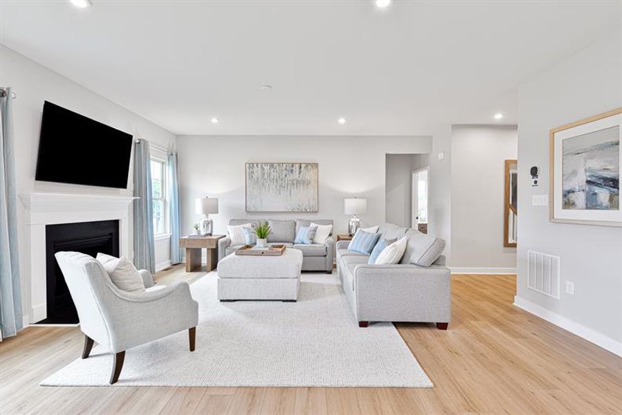 Representative furnished interior of a home built from the Anderson by Ryan Homes in Canterbrook Farms, Fountain Inn (Image 22).