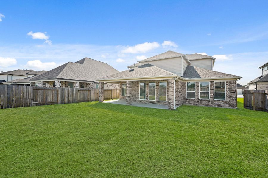 Exterior details and patio area of a home in Morton Creek Ranch, Katy (Image 3). Exterior details and patio area of a home in Morton Creek Ranch, Katy (Image 3).