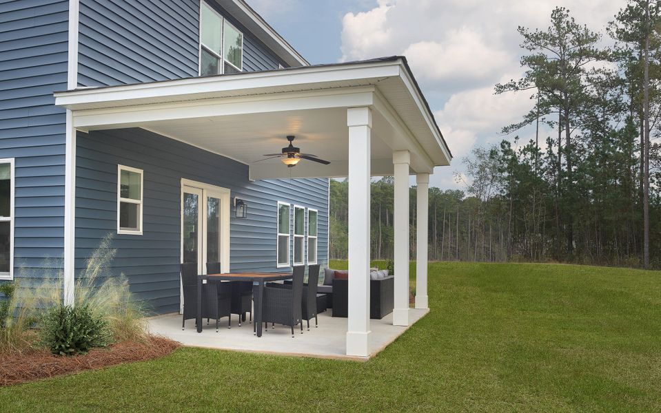 Exterior details and patio area of a home in , Summerville (Image 3).