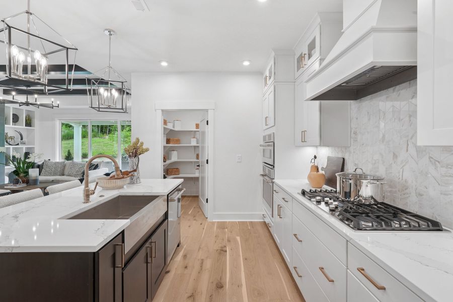 Representative furnished interior of a home built from the Cypress Cove by Tri Pointe Homes in Altis At Serenity, Fuquay Varina (Image 9).
