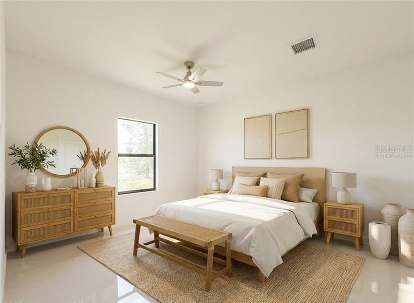 Furnished interior view inside a new home in , Cape Coral (Image 10). Furnished interior view inside a new home in , Cape Coral (Image 10).