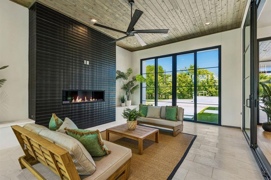 Exterior details and patio area of a home in , Southlake (Image 4). Exterior details and patio area of a home in , Southlake (Image 4).