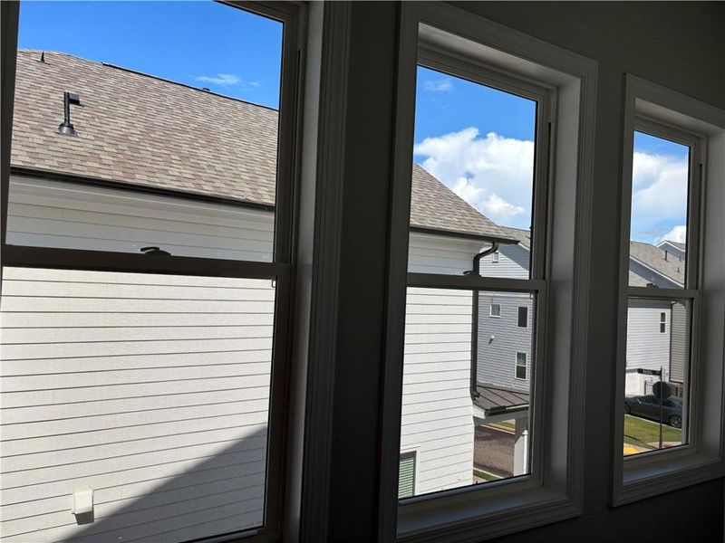 Exterior details and patio area of a home in Brackley Single Family, Cumming (Image 36).