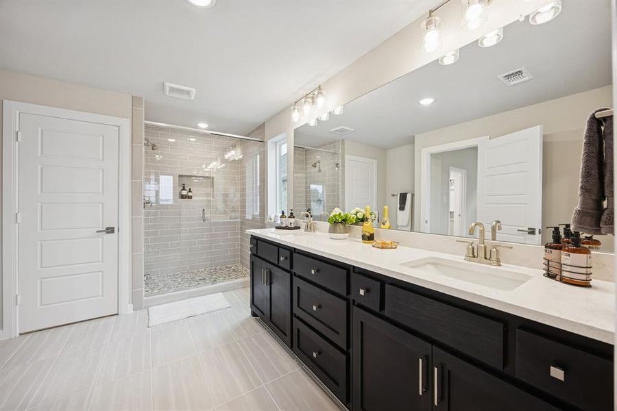 Furnished interior view inside a new home in Painted Tree Woodland West – Cottages, McKinney (Image 6).