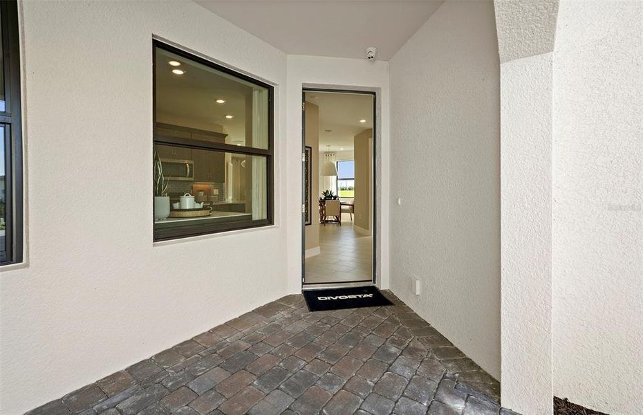 Exterior details and patio area of a home in Talon Preserve on Palmer Ranch, Nokomis (Image 3).