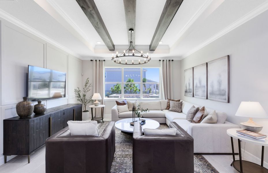 Representative furnished interior of a home built from the Cardinal by Pulte Homes in Parkside Trails, Clermont (Image 8).