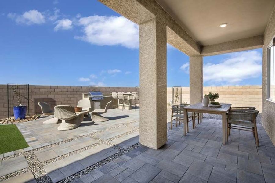 Representative exterior details of a home built from the Azure by Mattamy Homes in Silverbell Ridge, Tucson (Image 4). Representative exterior details of a home built from the Azure by Mattamy Homes in Silverbell Ridge, Tucson (Image 4).