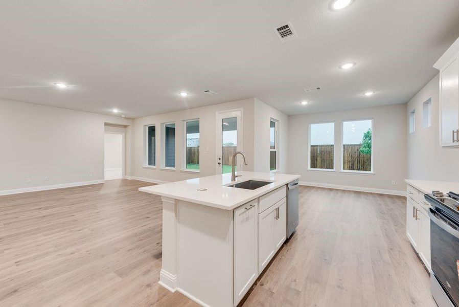 Furnished interior view inside a new home in Creekside of Crowley, Crowley (Image 13).