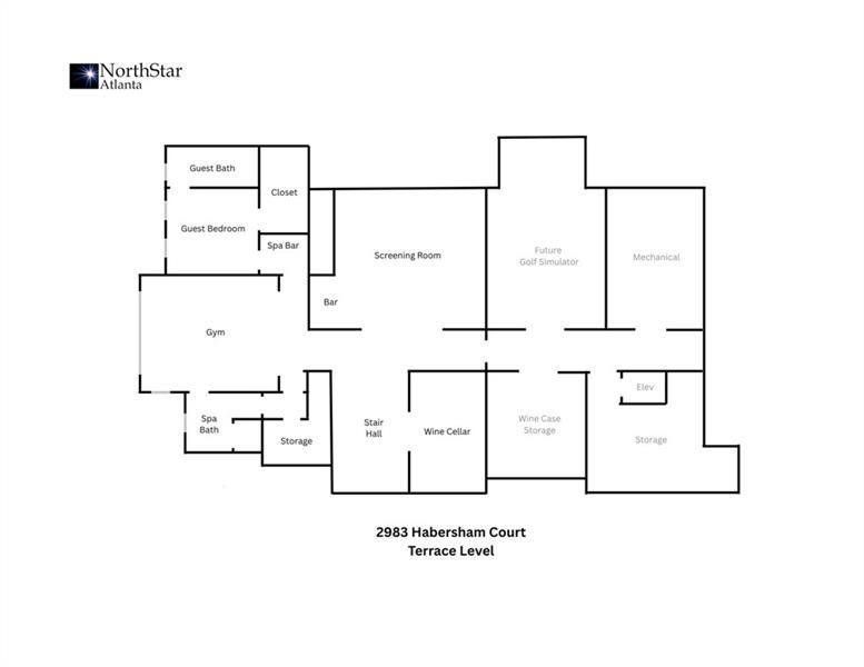 2D floor plan layout of this home in , Atlanta, GA (Image 7). 2D floor plan layout of this home in , Atlanta, GA (Image 7).