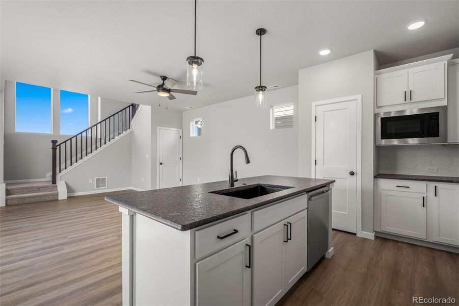 Furnished interior view inside a new home in Revel Crossing at Wolf Ranch – The Ascent Collection, Colorado Springs (Image 13).