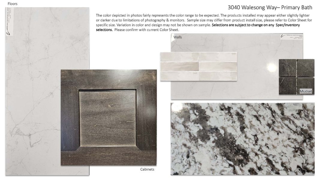 Sample of building materials used in homes in Leander Estates, Leander (Image 7). Sample of building materials used in homes in Leander Estates, Leander (Image 7).