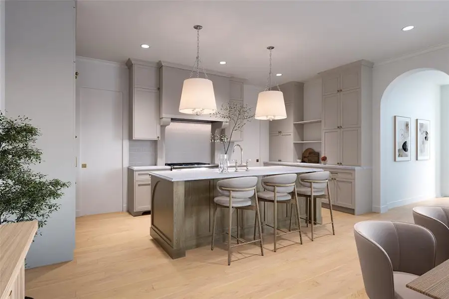 Furnished interior view inside a new home in , Dallas (Image 6).