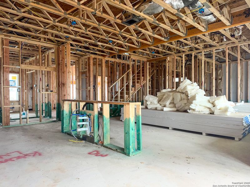 In-progress construction of a new home in Cordova Trails, Seguin, TX (Image 31).