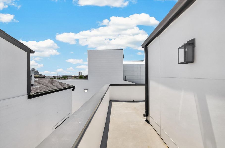 Exterior details and patio area of a home in , Houston (Image 27).