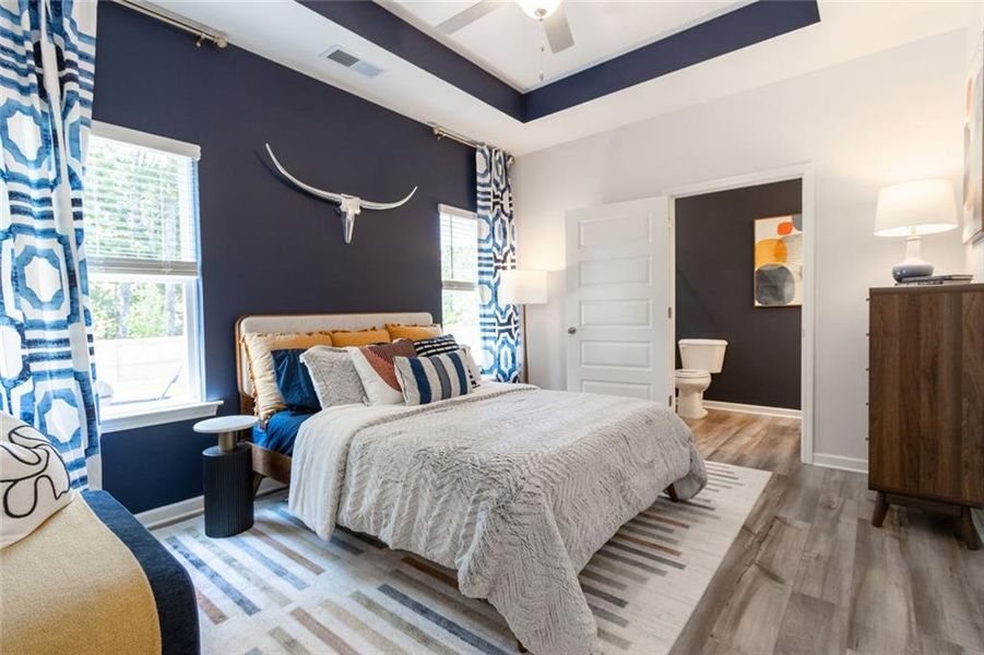 Furnished interior view inside a new home in The Andros, Dalton (Image 9).