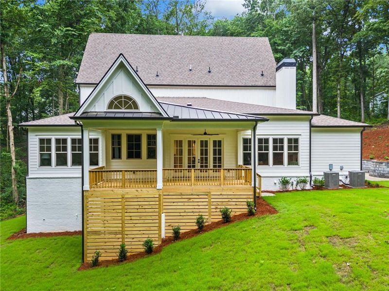 Front exterior of a new home in , Holly Springs, GA, highlighting curb appeal (Image 25). Front exterior of a new home in , Holly Springs, GA, highlighting curb appeal (Image 25).