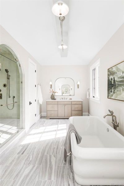 Furnished interior view inside a new home in , Denver (Image 31).