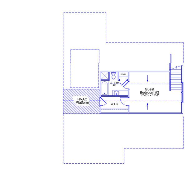 2D floor plan layout of this home in Pebble Branch, Chapin, SC (Image 4).
