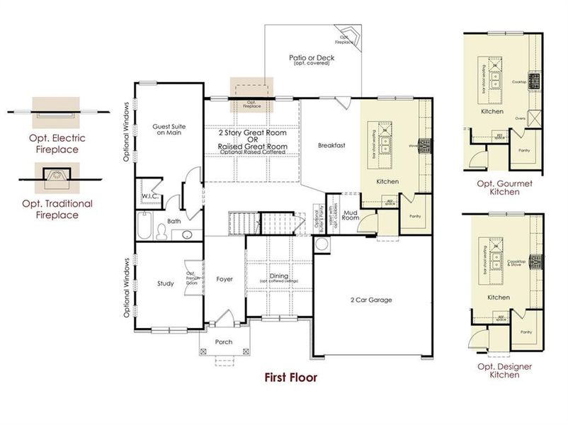 2D floor plan layout of this home in Ponderosa Farms Reserve, Gainesville, GA (Image 5).