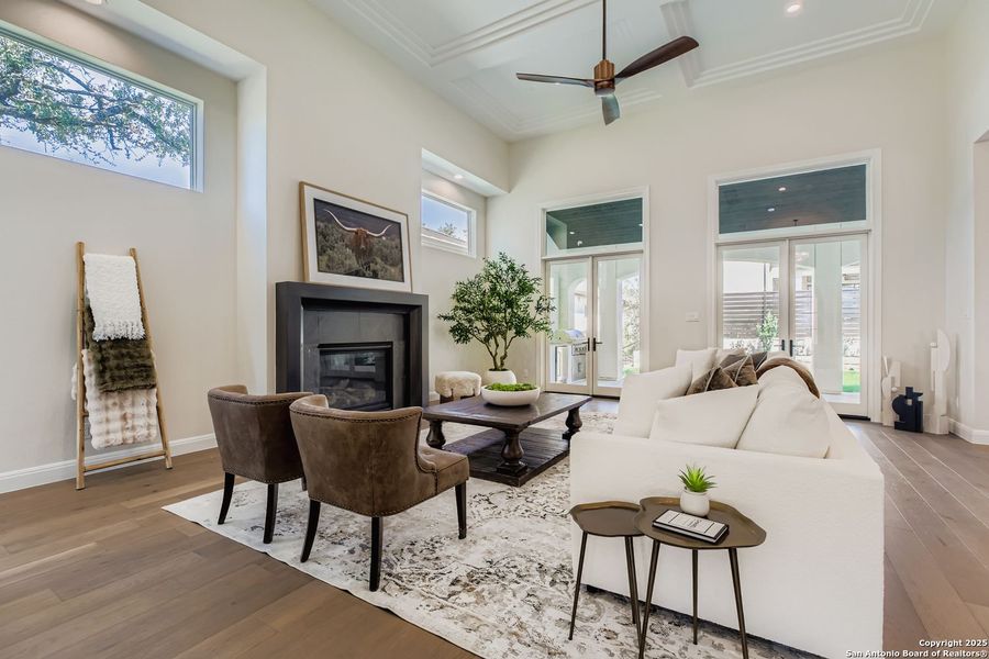 Furnished interior view inside a new home in The Bluff At The Dominion, San Antonio (Image 29).