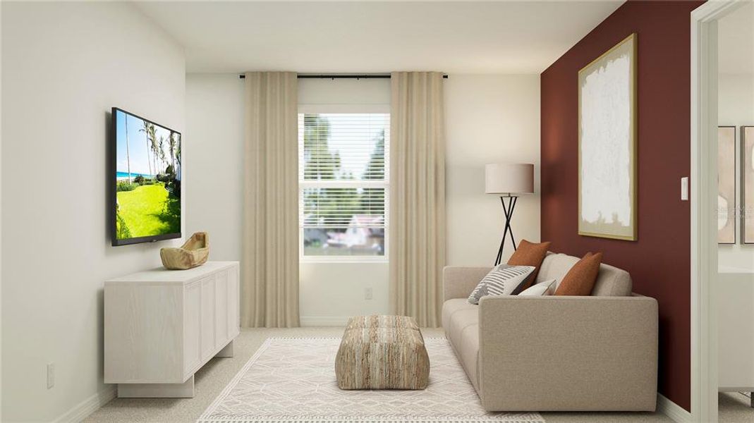 Furnished interior view inside a new home in Ranches at Lake Mcleod, Eagle Lake (Image 20).