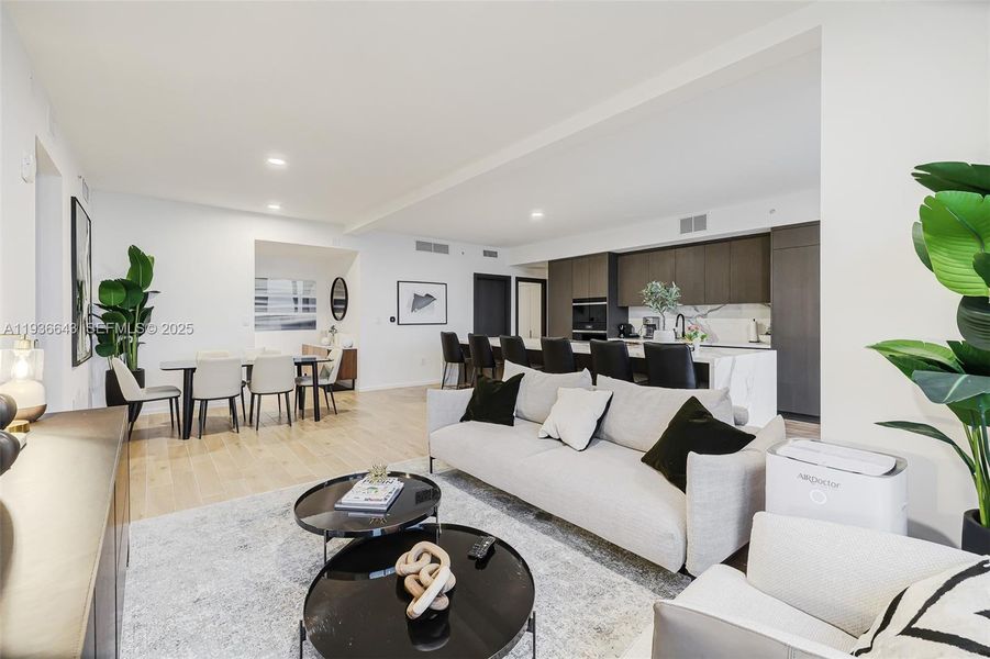 Furnished interior view inside a new home in The Elser Hotel & Residences, Miami (Image 16).