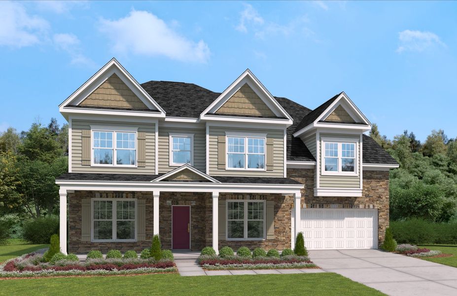 Representative exterior photo of a completed home built from the The Seneca by Stanley Martin Homes in Parkers Summit, Greer, SC (Image 2).