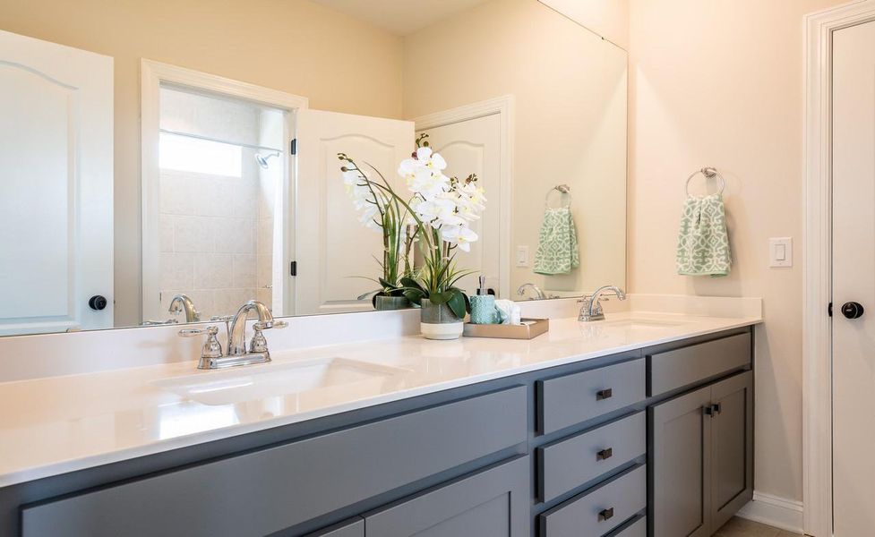 Representative interior finishes for a home built from the Berkeley by Greybrook Homes in Harbor Watch, Statesville (Image 22).